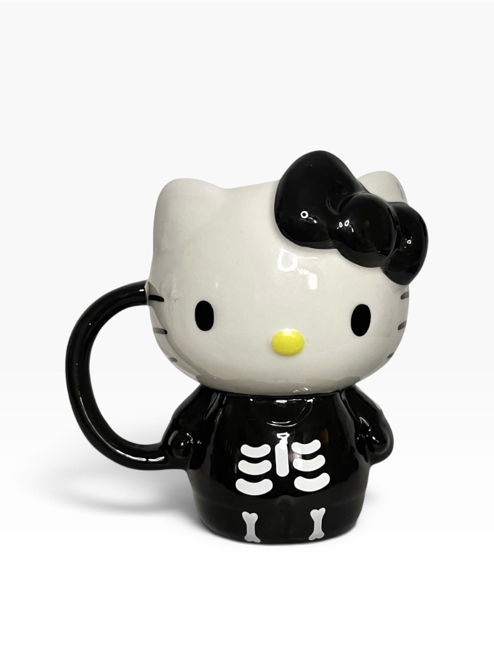 Silver Buffalo Sanrio Hello Kitty Skeleton Costume 3D Sculpted Mug